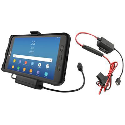 RAM Mounts - RAM-HOL-SAM7P2-HARU - UNPKD RAM EZ-ROLL R POWER AND DATA DOCK FOR SAMSUNG TAB ACTIVE 2 WITH HARDWIRE CHARGER