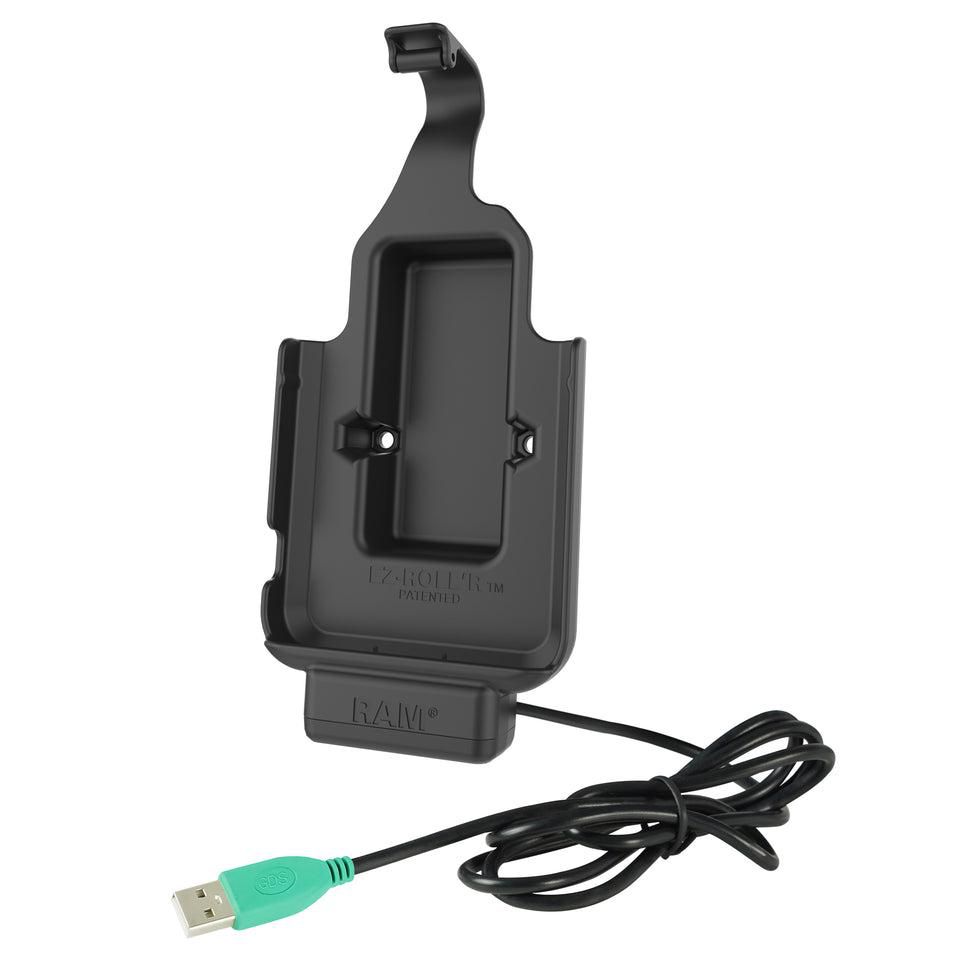RAM Mounts - RAM-HOL-SAM84CPU - UNPKD RAM EZ-ROLL R POWERED DOCK FOR SAMSUNG XCOVER6 PRO WITH OEM SKIN