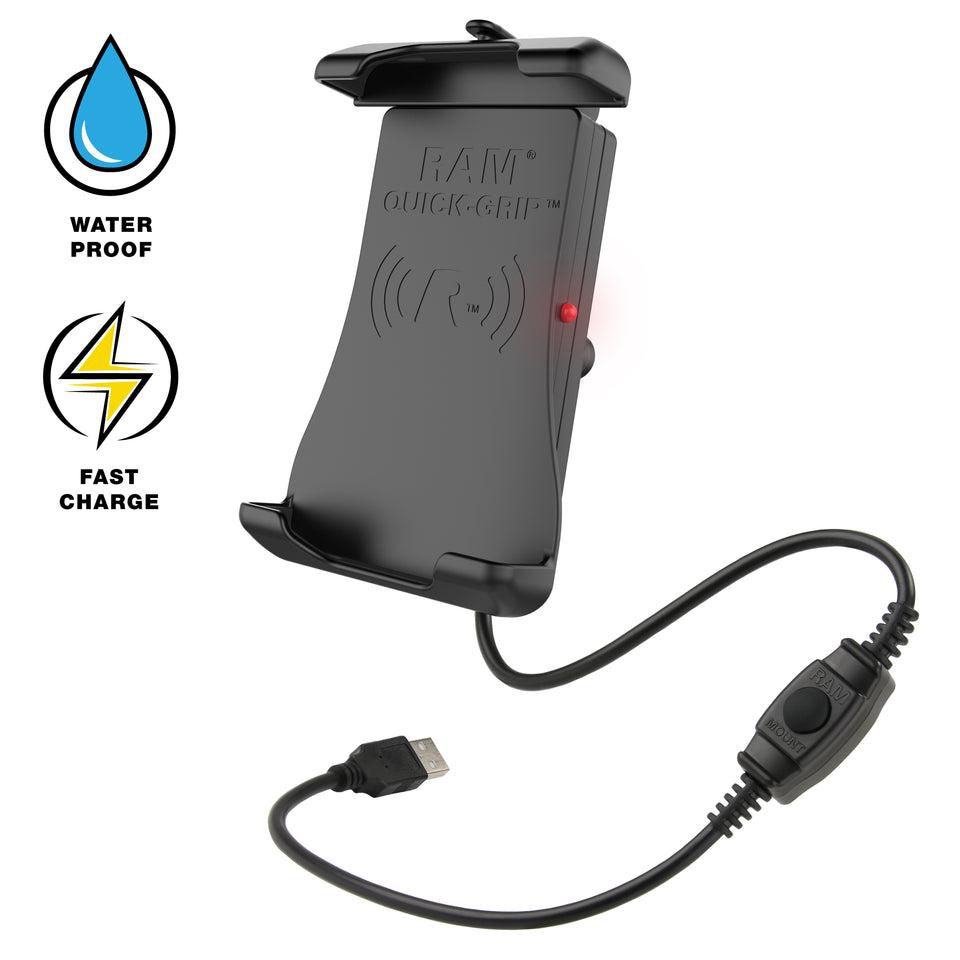 RAM Mounts - RAM-HOL-UN14WB-1 - RAM Mounts RAM QUICK-GRIP 15W WIRELESS  WITH B BALL