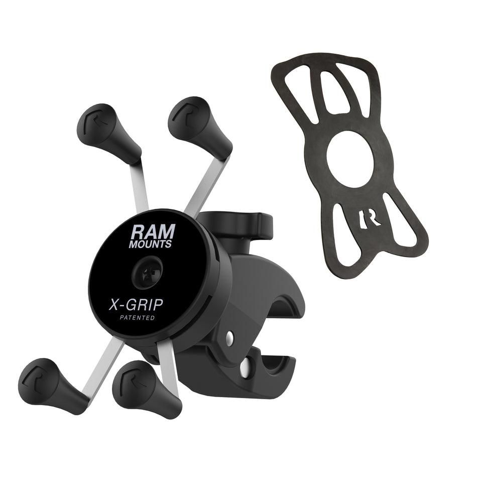 RAM Mounts - RAM-HOL-UN7-400-2U - UNPKD RAM HANDLEBAR MOUNT WITH X-GRIP AND TOUGHCLAW