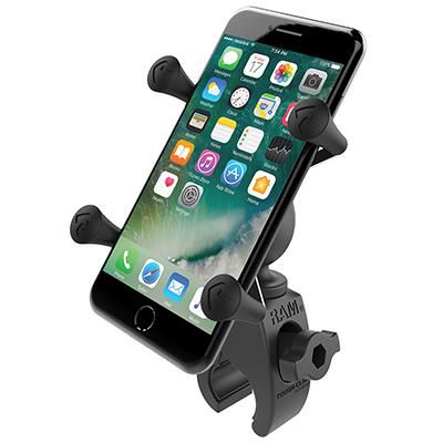 RAM Mounts - RAM-HOL-UN7-400 - RAM X-GRIP W/TOUGHCLAW Support pour téléphone X-Grip avec base Tough-Claw à profil bas, Téléphone portable/Smartphone, Support passif, Vélo, Noir