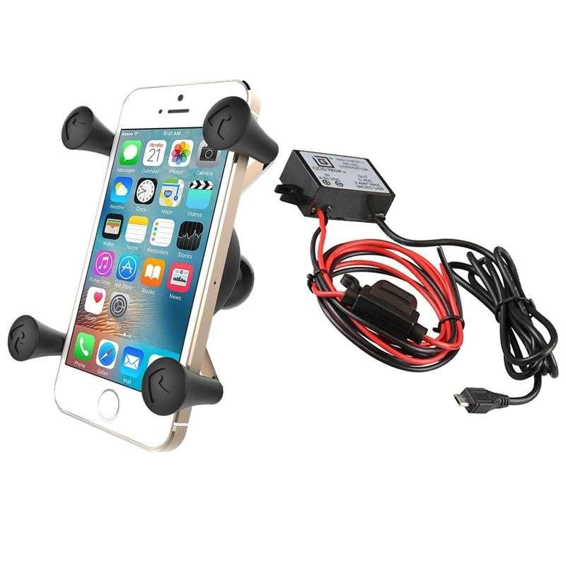RAM Mounts - RAM-HOL-UN7BPV1U - UNPKD POWER MICRO USB RAM X-GRIP SUPPORT
