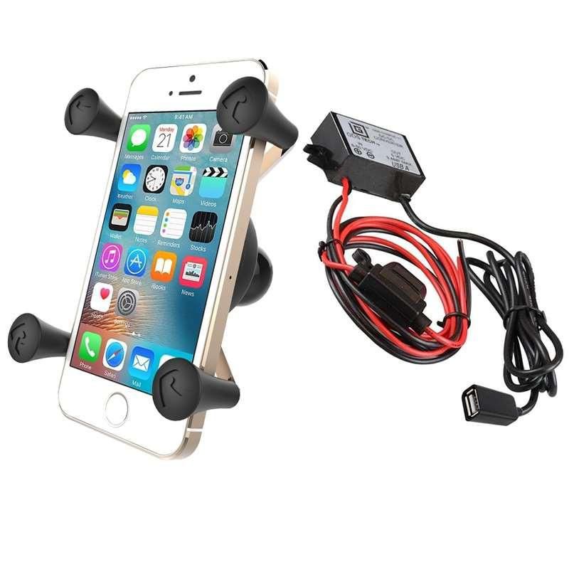 RAM Mounts - RAM-HOL-UN7BPV2U - UNPKD POWER USB A FEM RAM X-GRIP SUPPORT
