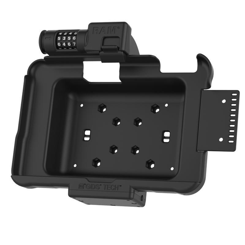 RAM Mounts - RAM-HOL-ZE10CLU - RAM UNPOWERED COMBO LOCK SPRING LOADED CRADLE FOR ZEBRA ET5X 8.3" SERIES TABLETS