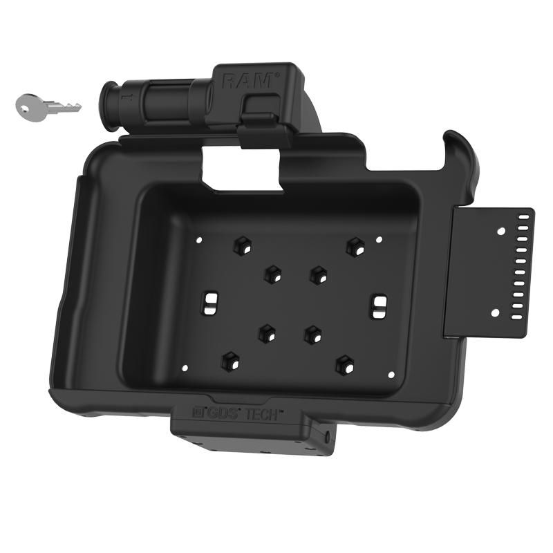 RAM Mounts - RAM-HOL-ZE10KLU - RAM UNPOWERED KEYED LOCK SPRING LOADED CRADLE FOR ZEBRA ET5X 8.3" SERIES TABLETS