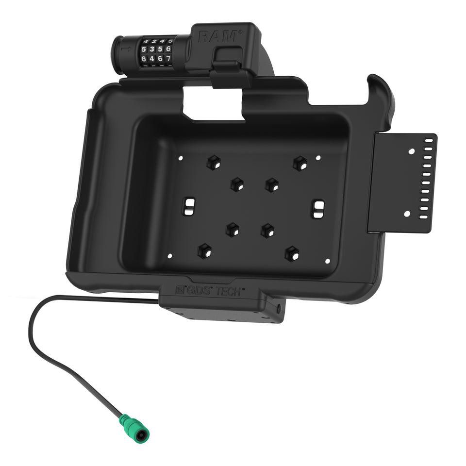 RAM Mounts - RAM-HOL-ZE10PCLU - RAM POWER ONLY COMBO LOCK SPRING LOADED CRADLE FOR ZEBRA ET5X 8.3" SERIES TABLETS