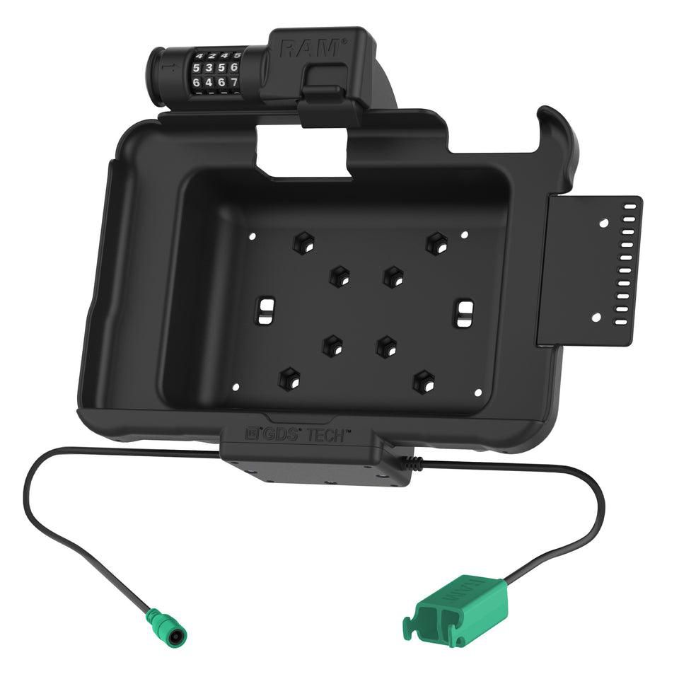 RAM Mounts - RAM-HOL-ZE10PD2CLU - UNPKD RAM POWER AND DATA W/ 2 USB-A FEMALE SOCKETS COMBO LOCKING CRADLE FOR ZEBRA ET5X 8.3" SERIES TABLETS