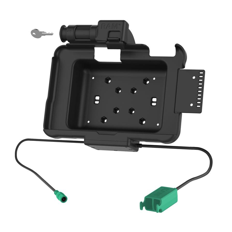 RAM Mounts - RAM-HOL-ZE10PD2KLU - UNPKD RAM POWER AND DATA W/ 2 USB-A FEMALE SOCKETS KEYED LOCKING CRADLE FOR ZEBRA ET5X 8.3" SERIES TABLETS