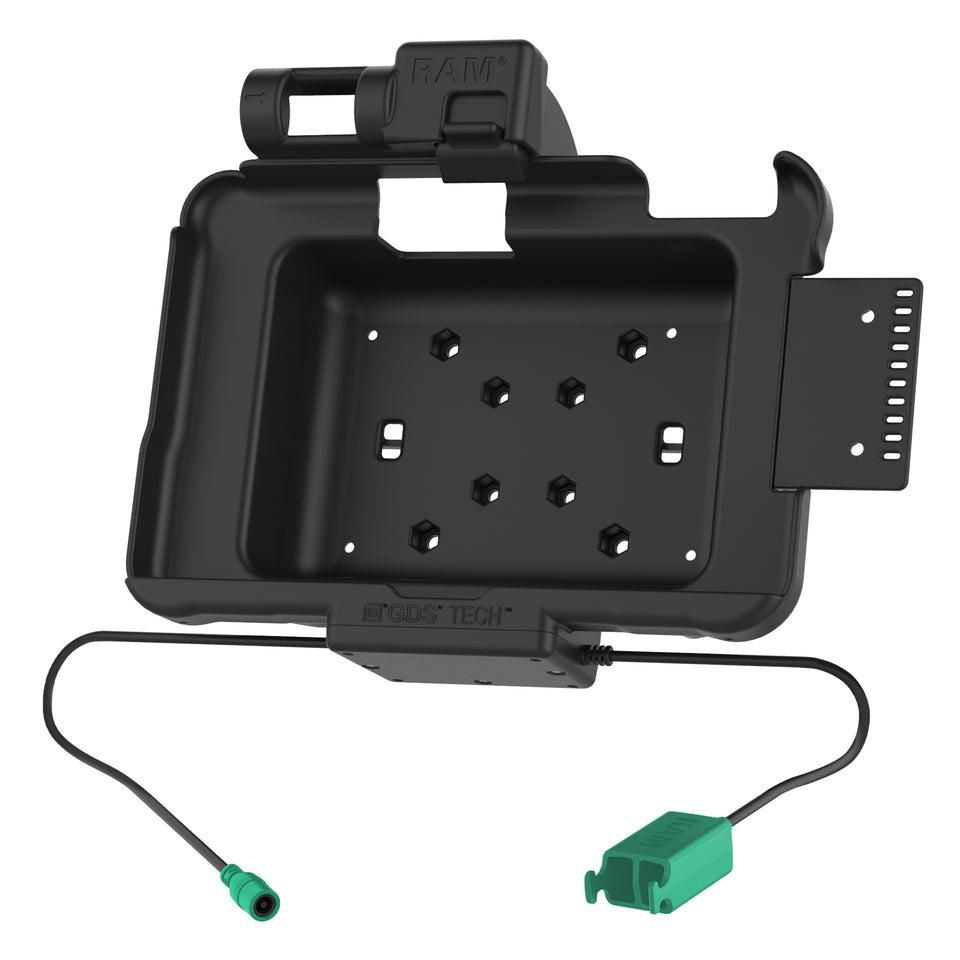 RAM Mounts - RAM-HOL-ZE10PD2U - UNPKD RAM POWER AND DATA W/ 2 USB-A FEMALE SOCKETS CRADLE FOR ZEBRA ET5X 8.3" SERIES TABLETS