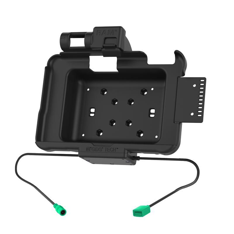 RAM Mounts - RAM-HOL-ZE10PDU - RAM Mounts RAM POWER & DATA SPRING  LOADED CRADLE FOR ZEBRA ET5X  8.3" SERIES TABLETS
