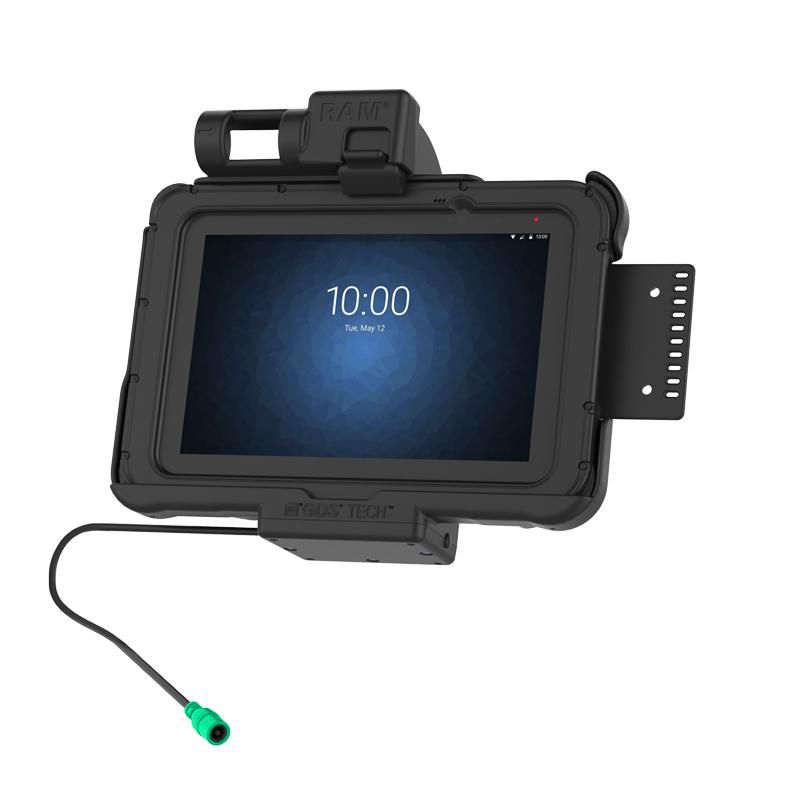 RAM Mounts - RAM-HOL-ZE10PU - RAM Mounts RAM POWER ONLY SPRING LOADED  CRADLE FOR ZEBRA ET5X 8.3"  SERIES TABLETS