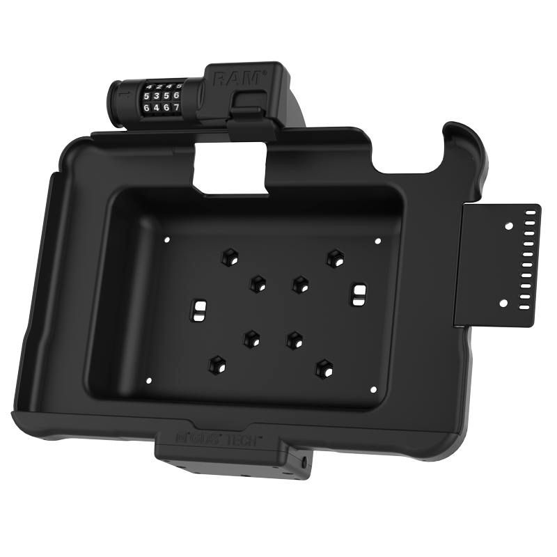 RAM Mounts - RAM-HOL-ZE11CLU - RAM UNPOWERED SPRING LOADED COMBO LOCK CRADLE FOR ZEBRA ET5X 10.1" SERIES TABLETS