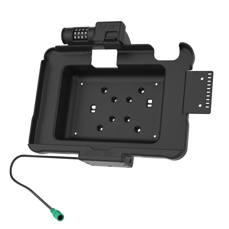 RAM Mounts - RAM-HOL-ZE11PCLU - RAM Mounts RAM POWER ONLY SPRING LOADED  COMBO LOCK CRADLE FOR ZEBRA  ET5X 10.1" SERIES TABLETS