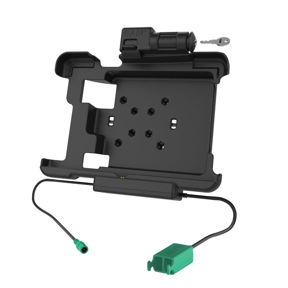 RAM Mounts - RAM-HOL-ZE15PD2KLU - UNPKD RAM POWER AND DATA W/ 2 USB-A FEMALE SOCKETS KEYED LOCKING CRADLE FOR ZEBRA L10 SERIES TABLETS