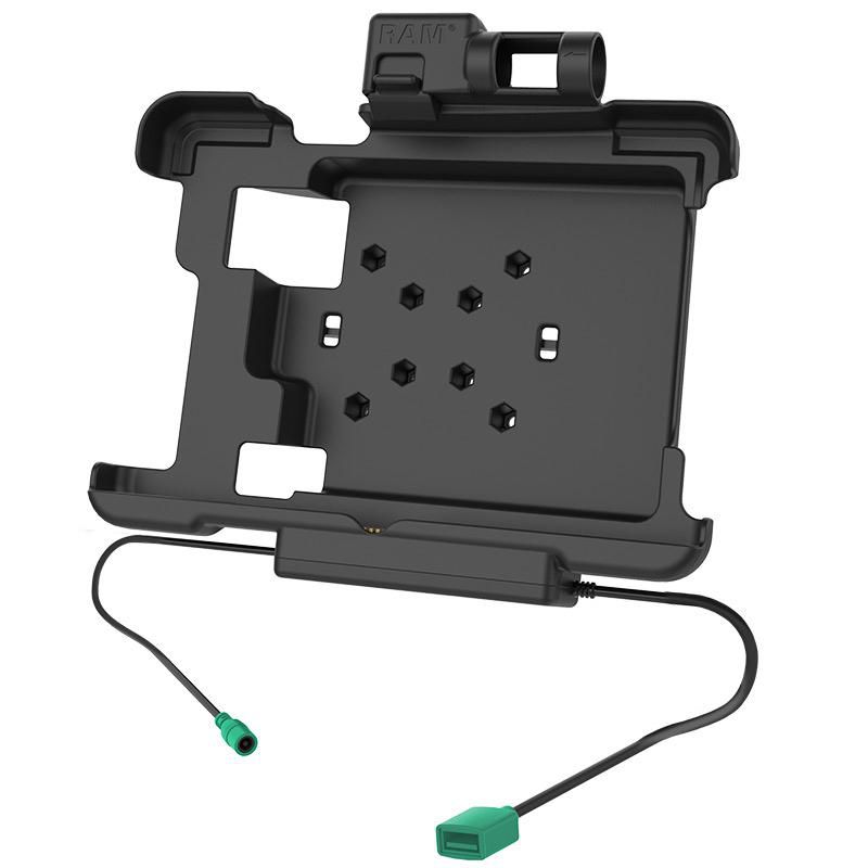 RAM Mounts - RAM-HOL-ZE15PDU - RAM Mounts RAM POWER & DATA SPRING  LOADED CRADLE FOR ZEBRA L10  SERIES TABLETS