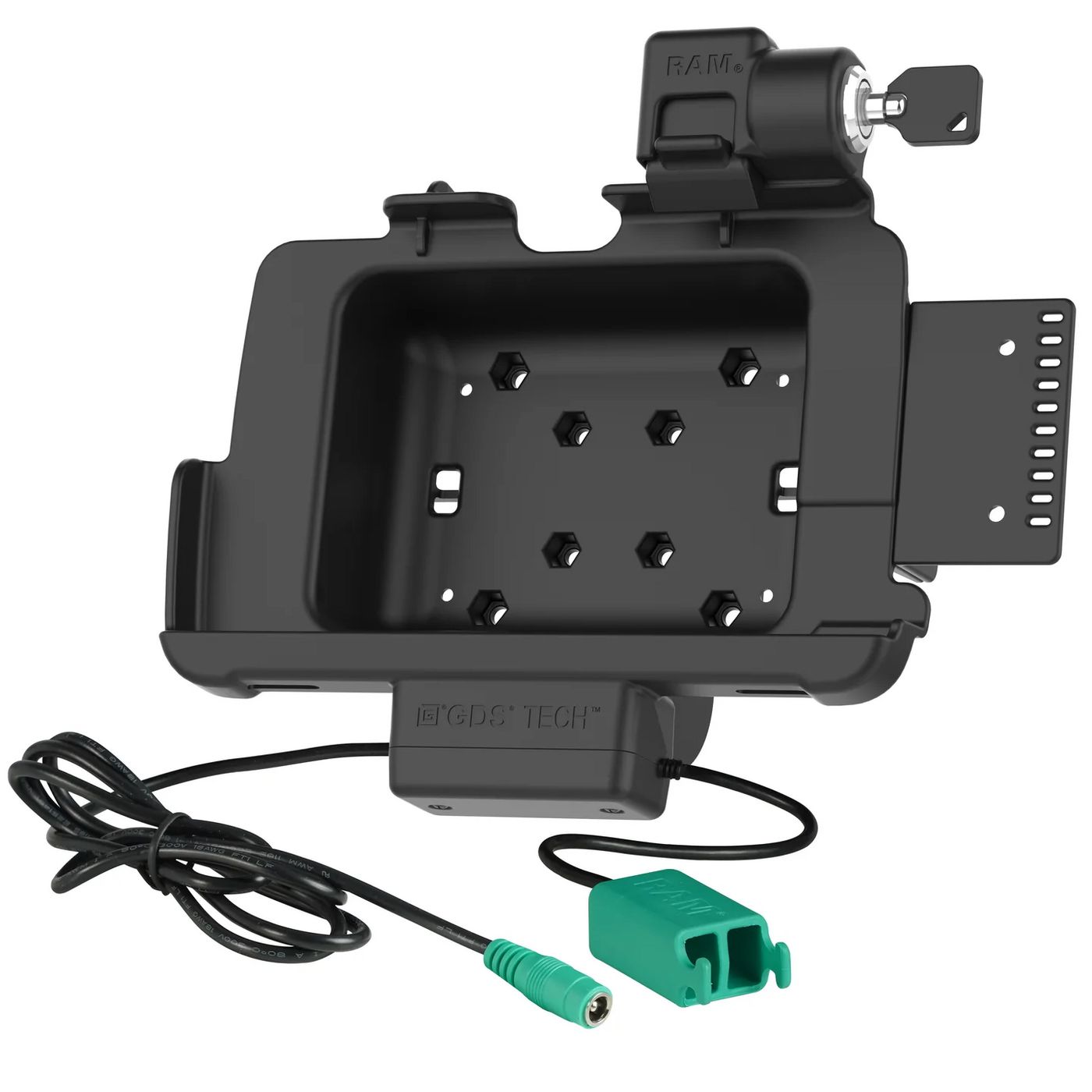 RAM Mounts - RAM-HOL-ZE20PD2KLU - Verrouillage RAM Tough-Dock Power, Dual USB pour Zebra ET4x 8" Tablet