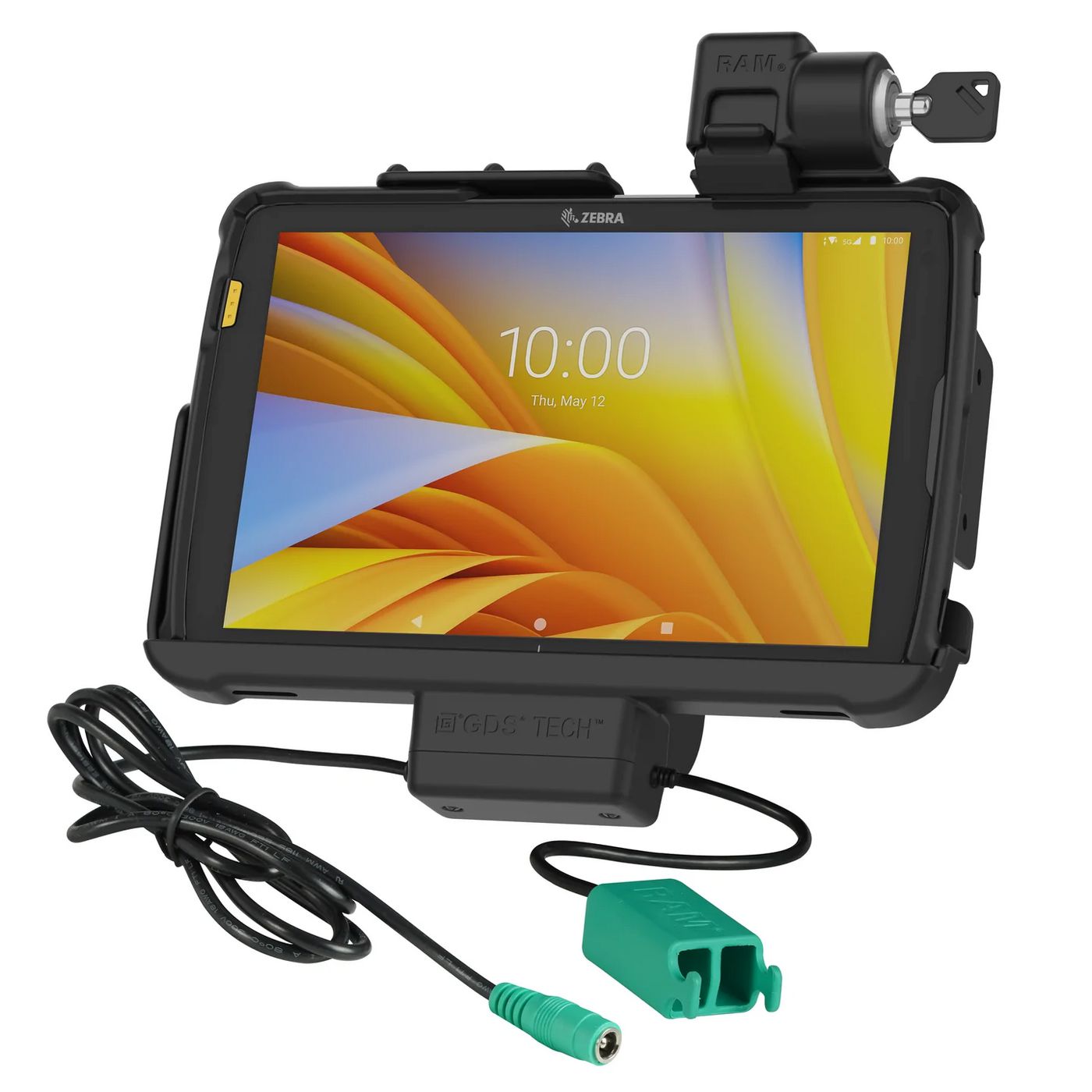 RAM Mounts - RAM-HOL-ZE21PD2KLU - Verrouillage RAM® Tough-DockT Power, Dual USB pour Zebra ET4x 10" Tablet