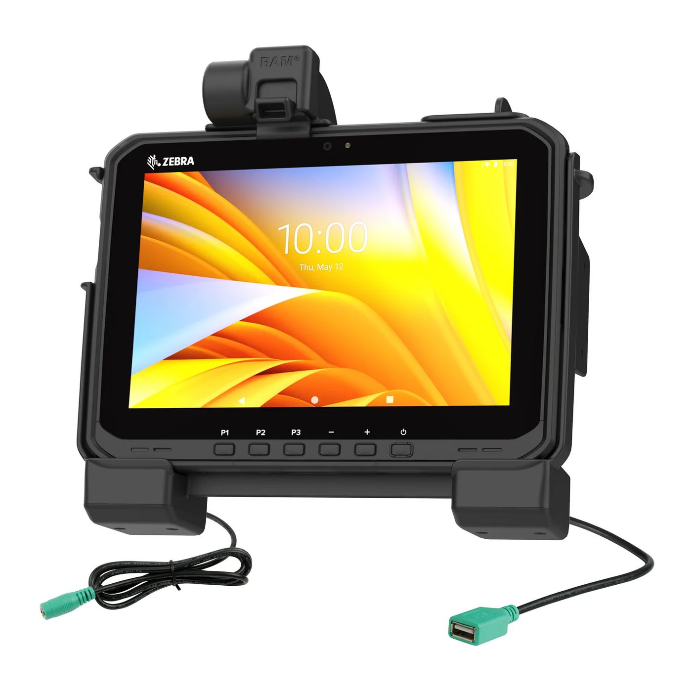 RAM Mounts - RAM-HOL-ZE25PDU - RAM Mounts RAM® Power + Data Dock for  Zebra ET6x