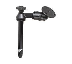 RAM Mounts - RAM-VP-SW2-8-240 - RAM SGL SWING ARM 8Inch MALE 8" Upper Pole with Single Swing Arm and Large Round Plate