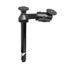 RAM Mounts - RAM-VP-SW2-8 - RAM SGL SWING ARM 8Inch MALE 8" Upper Pole with Single Swing Arm and Round Plate