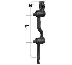RAM Mounts - RAP-114-APB3U - Ram adapt-a-post rtcht 8inch