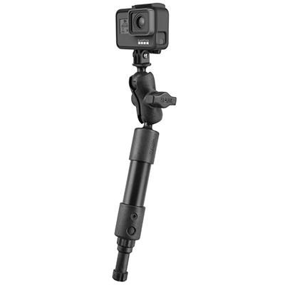 RAM Mounts - RAP-114-PSP-4-A-GOP1 - RAM 4Inch LNG ARM POST SPLINE W/ GOPRO