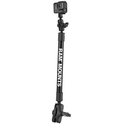 RAM Mounts - RAP-201-B-12-A-GOP1 - RAM 12Inch LNG ARM C SOCKET W/ GOPRO