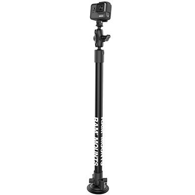 RAM Mounts - RAP-224-18-A-GOP1 - RAM 18 LNG ARM SNGL SUCT W/ GOPRO ADAPT