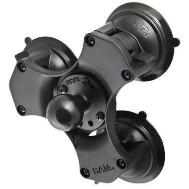 RAM Mounts - RAP-365-224-1U - RAM Triple ventouse, taille C Twist-Lock Triple ventouse socle avec boule