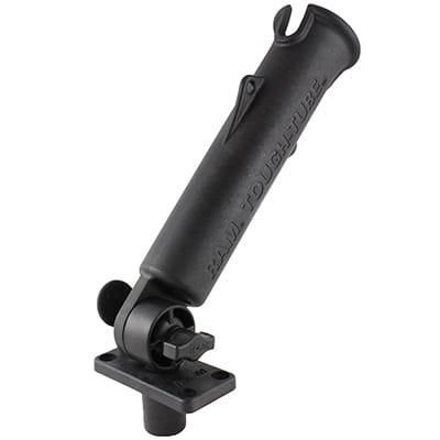 RAM Mounts - RAP-394-SSF - RAM TOUGH-TUBE W/ SHORT FLUSH Tough-Tube Rod Holder with Flush Base, Passive holder, Outdoor, Black