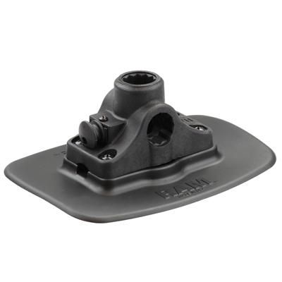 RAM Mounts - RAP-398-BLK-114BMPU - UNPKD RAM BOND-A-BASE BLACK W/ BULKHEAD