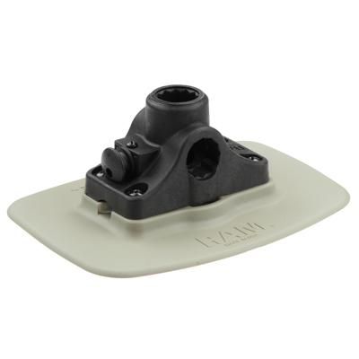 RAM Mounts - RAP-398-GRY-114BMPU - UNPKD RAM BOND-A-BASE BLACK W/ BULKHEAD