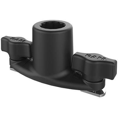 RAM Mounts - RAP-421 - Embase de rail avec trou cannelé