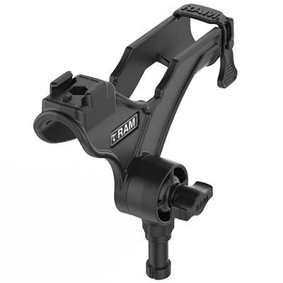 RAM Mounts - RAP-434-NB - RAM-ROD JR W 4Inch SPLINE POST RAM ROD JR Fishing Rod Holder with 4" Spline Post, Passive holder, Outdoor, Black