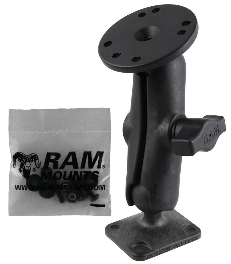 RAM Mounts - RAP-B-139-RYM1 - Pla Ram Mount round, amps base