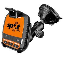 RAM Mounts - RAP-B-166-2-SPO4U - RAM SUCTION MOUNT SPOT GEN 3 Twist-Lock Low Profile Suction Mount for SPOT Gen3, Navigator, Passive holder, Car, Black (Support à succion à profil bas pour SPOT Gen3, Navigateur, Support passif, Voiture)