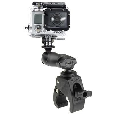 RAM Mounts - RAP-B-400-A-GOP1U - UNPKD RAM SM TOUGH-CLAW GO PRO SHORT