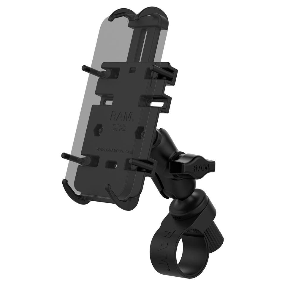 RAM Mounts - RAP-B-460-A-PD3U - RAM Mounts UNPKD RAM HANDLEBAR MOUNT  WITH QUICK-GRIP PHONE HOLDER  bras court
