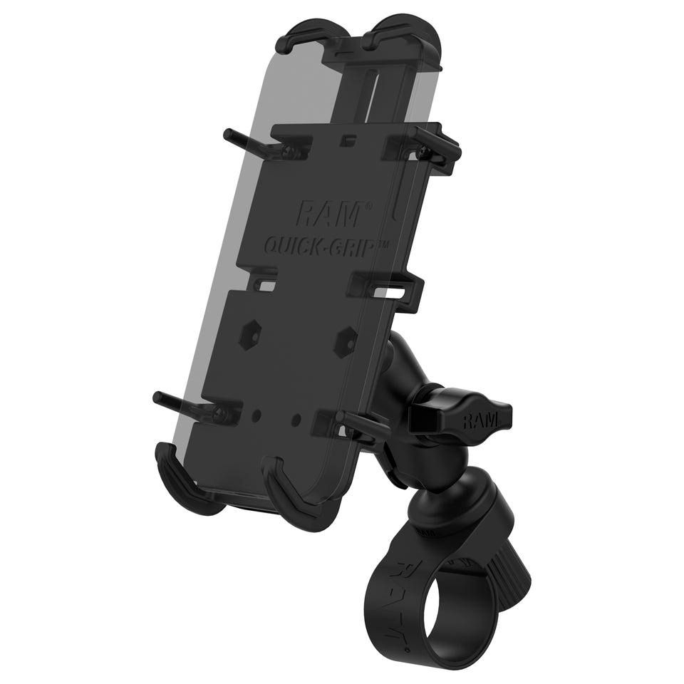RAM Mounts - RAP-B-460-A-PD4U - RAM Mounts UNPKD RAM HANDLEBAR MOUNT  WITH QUICK-GRIP XL PHONE  HOLDER bras court