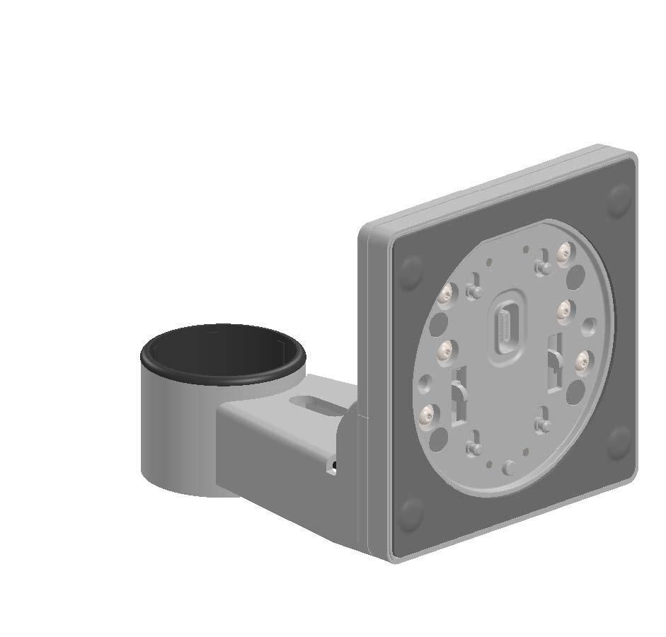 ERGONOMIC SOLUTIONS - SP-EONE309-02 - Support de poteau SP2. Tête d'affichage Engage One, câble de 0,8 m - NOIR