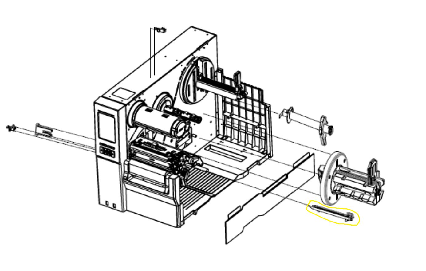 TSC - SP-MH241-0039 - Module de guidage des étiquettes