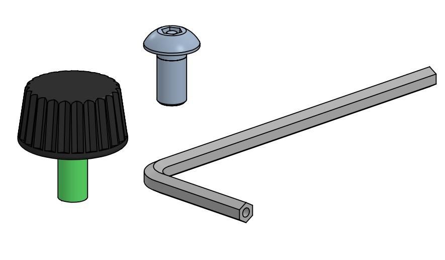 ERGONOMIC SOLUTIONS - SPA143 - Vis de remplacement pour le cadre en C