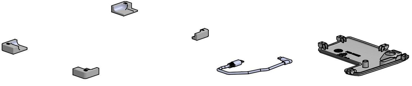 ERGONOMIC SOLUTIONS - SPDC117C-02 - ÿAccessoires d'ancrage et de chargement pour iPad 10.2_Noir
