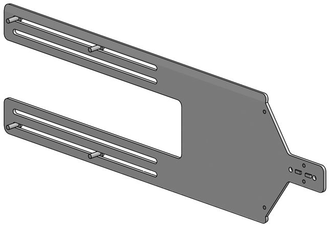 ERGONOMIC SOLUTIONS - SPK512 - Support droit pour kiosque Paysage 22_ à 15_