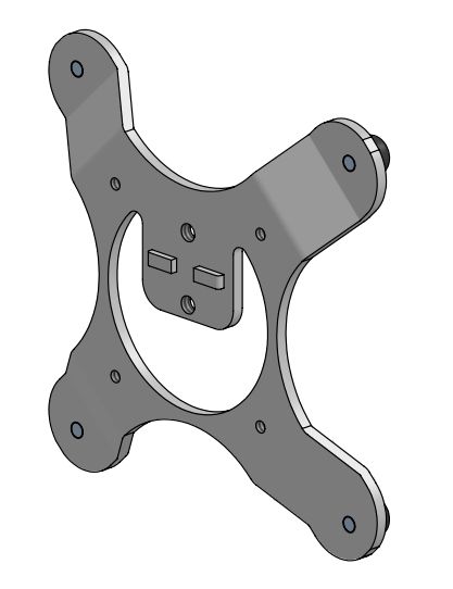 ERGONOMIC SOLUTIONS - SPK513-02 - Adaptateur pour tablette kiosque (75/75 vers 40/40 et MG)-Noir