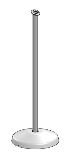 ERGONOMIC SOLUTIONS - SPM119-02 - SP1 Floorstand Noir