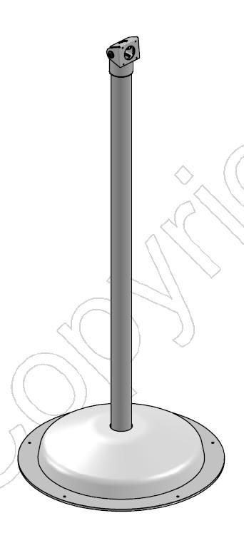 ERGONOMIC SOLUTIONS - SPM138-01 - Support de sol, SP2 1000mm avec