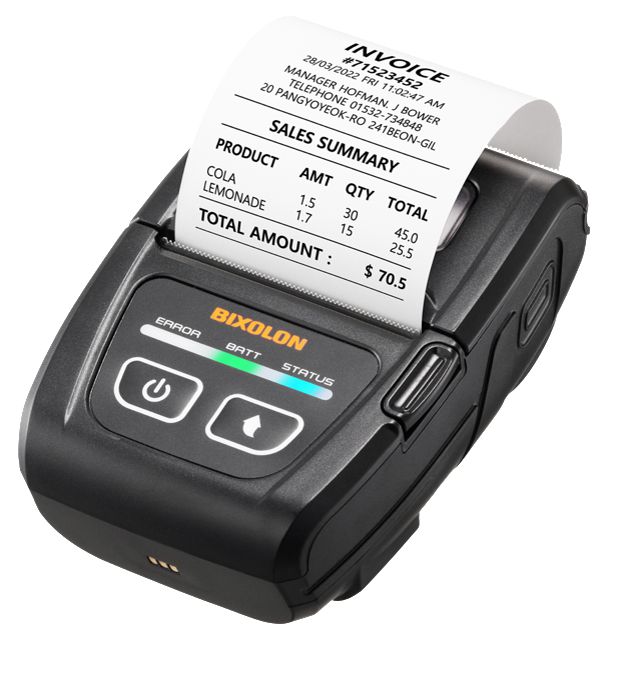 BIXOLON - SPP-C200IK - SPP-C200 2-IN MOBILE RECEIPT PR UP TO 80 MM/SEC 203 DPI 3000MAH