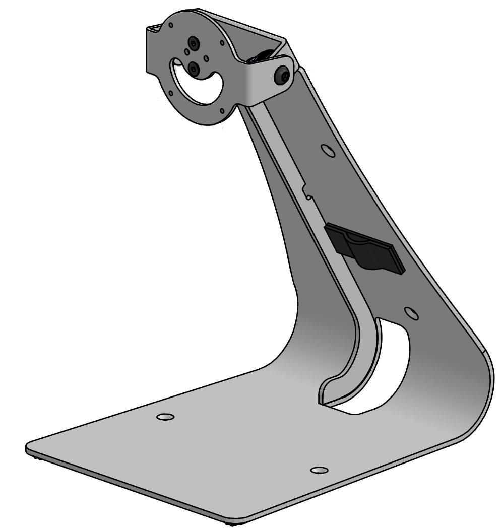 ERGONOMIC SOLUTIONS - SPTPC301-01 - EspaceOnglet de pôleCourbe d'impression -