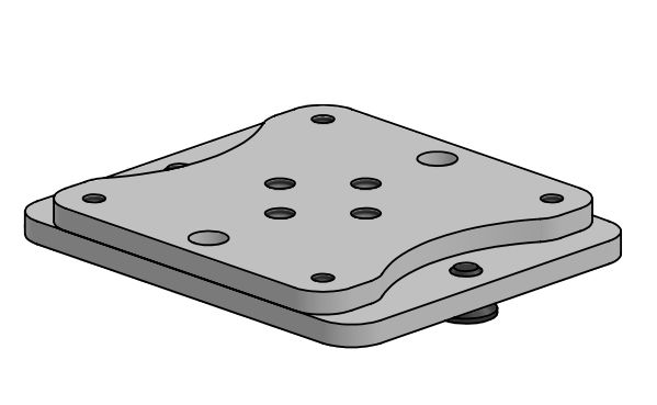 ERGONOMIC SOLUTIONS - SPTPC401-01 - EspaceOnglet de pôleCourbe d'impression -